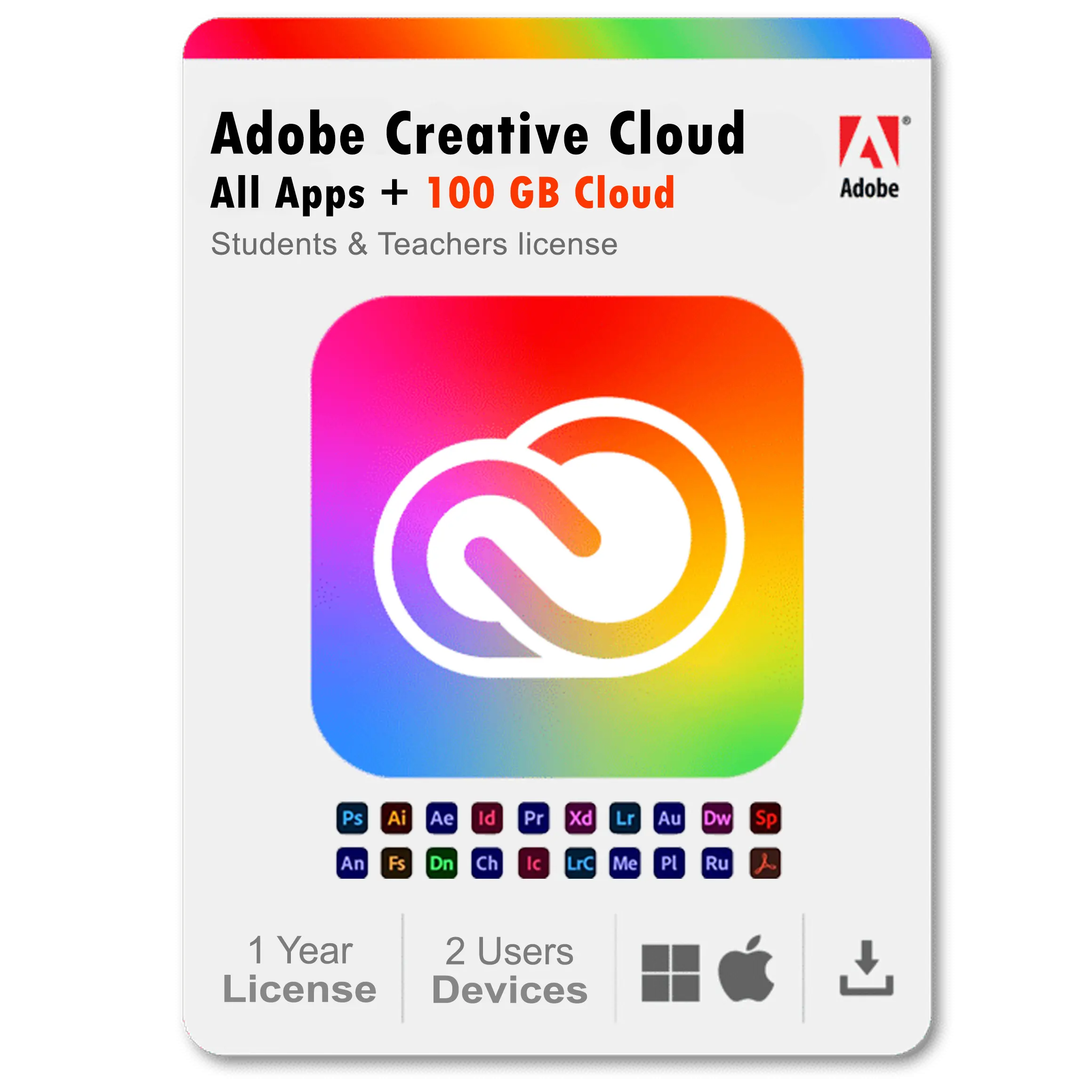 Adobe Creative Cloud 1 Year Subscription