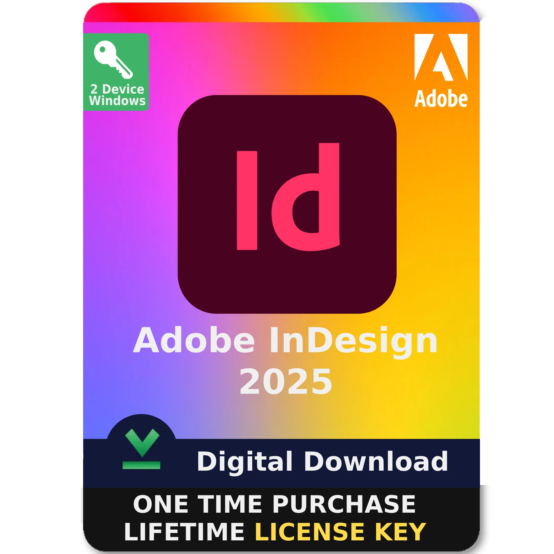 Adobe InDesign 2025 Lifetime License Key 2 PC For Windows