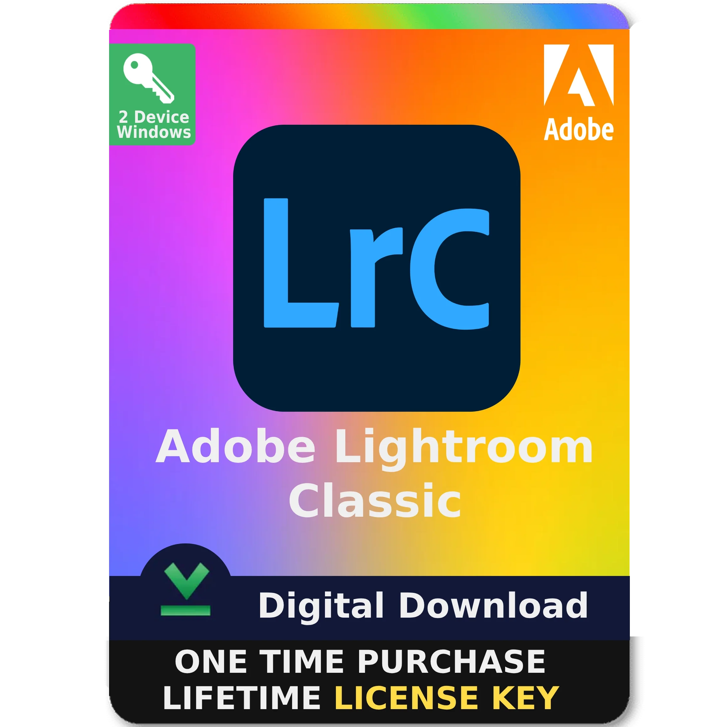 Adobe Lightroom Classic 2025 Lifetime License Key 2 PC For Windows