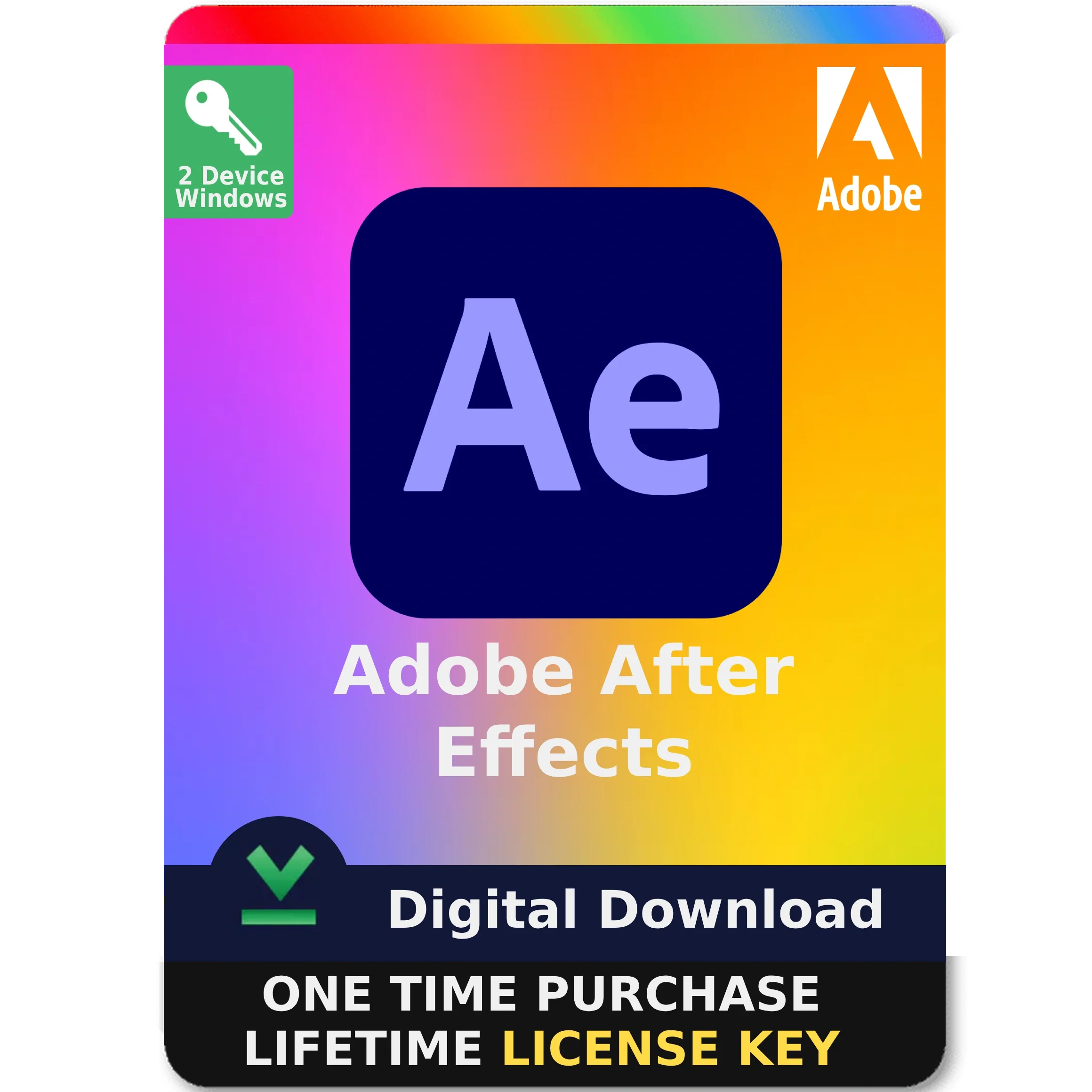 Adobe After Effects 2025 Lifetime License Key 2 PC For Windows